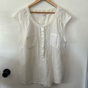 Women’s Merona Target XXL white cotton gauze sleeveless top